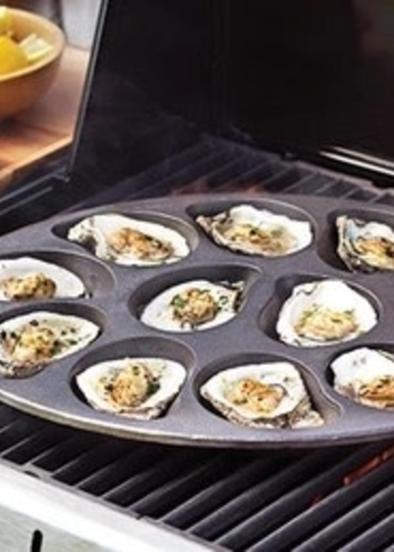 Outset Cast Iron Oyster Grill Pan