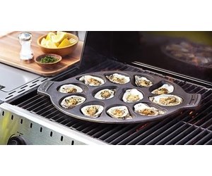 Carolina Cooker® Oyster Preseasoned Grill Pan