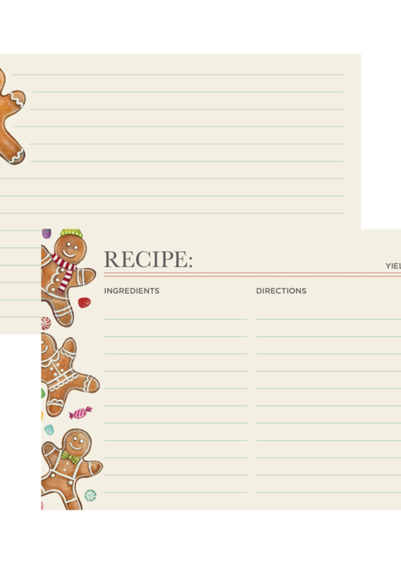 Hester & Cook Gingerbread Man Recipe Cards