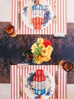 Hester & Cook Red RIbbon Stripe Placemat - 24 Sheets