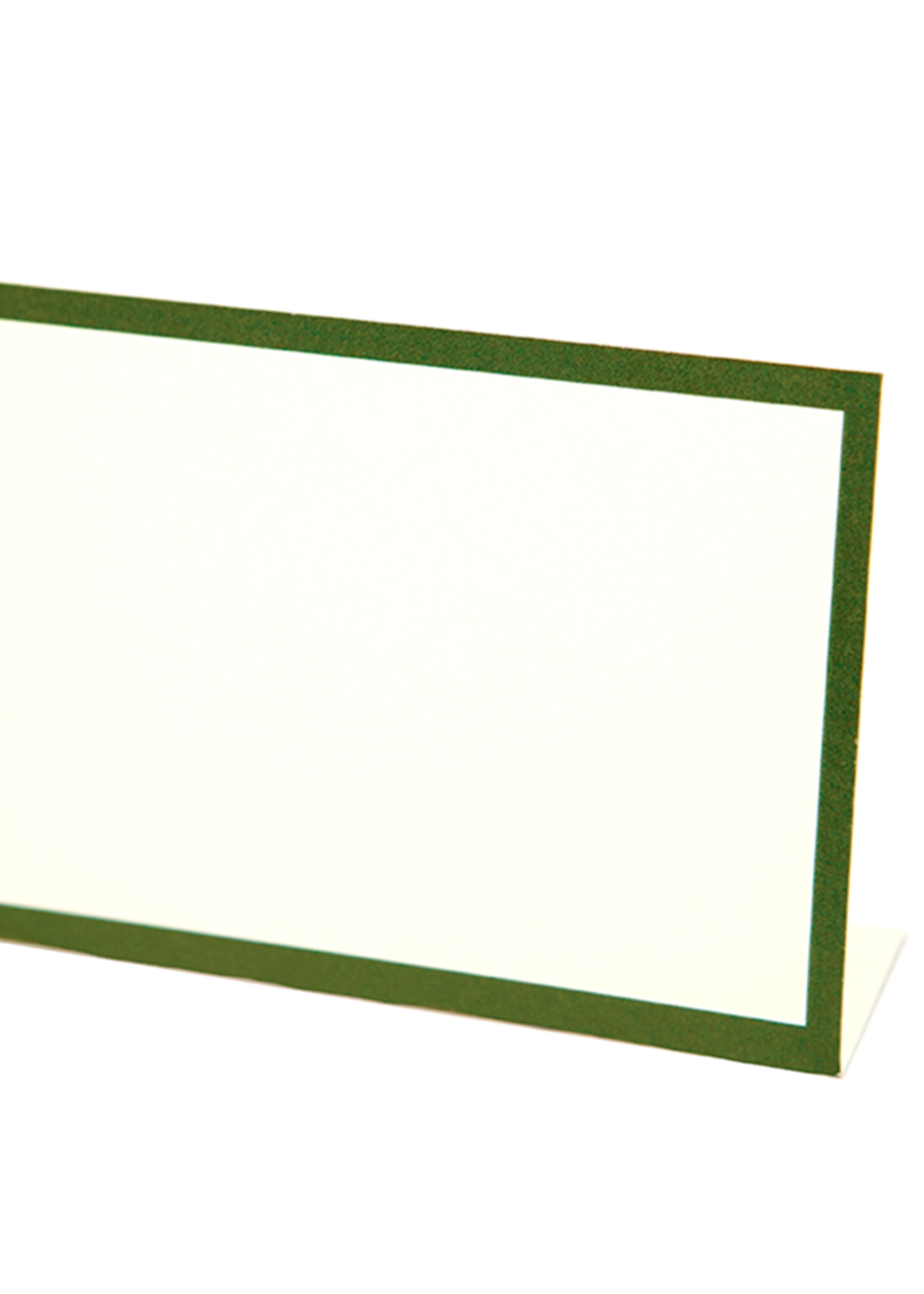Hester & Cook Dark Green Frame Place Card - Pack of 12 - Bottom Fold