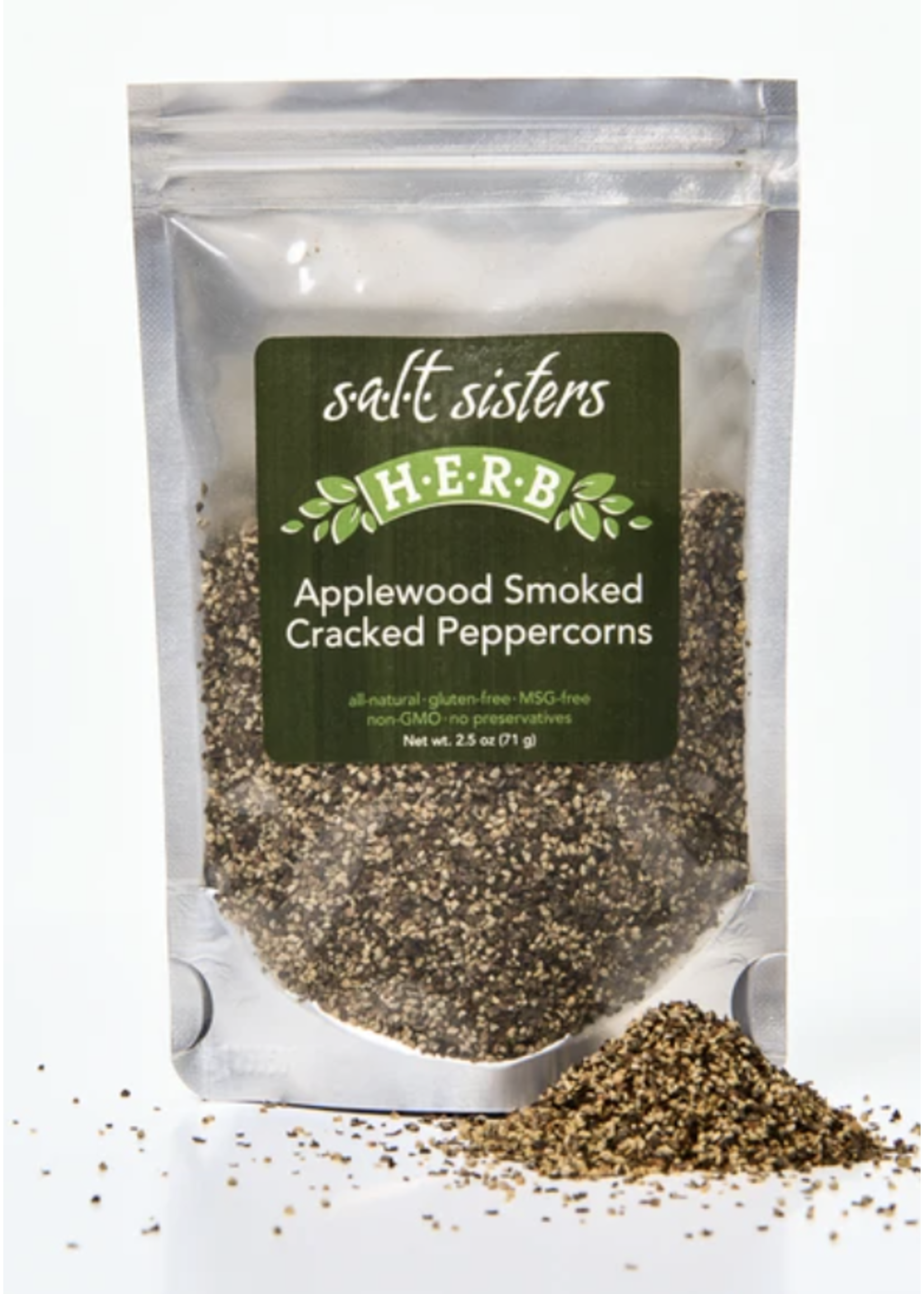 Salt Sisters Applewood Smoked Cracked Peppercorns