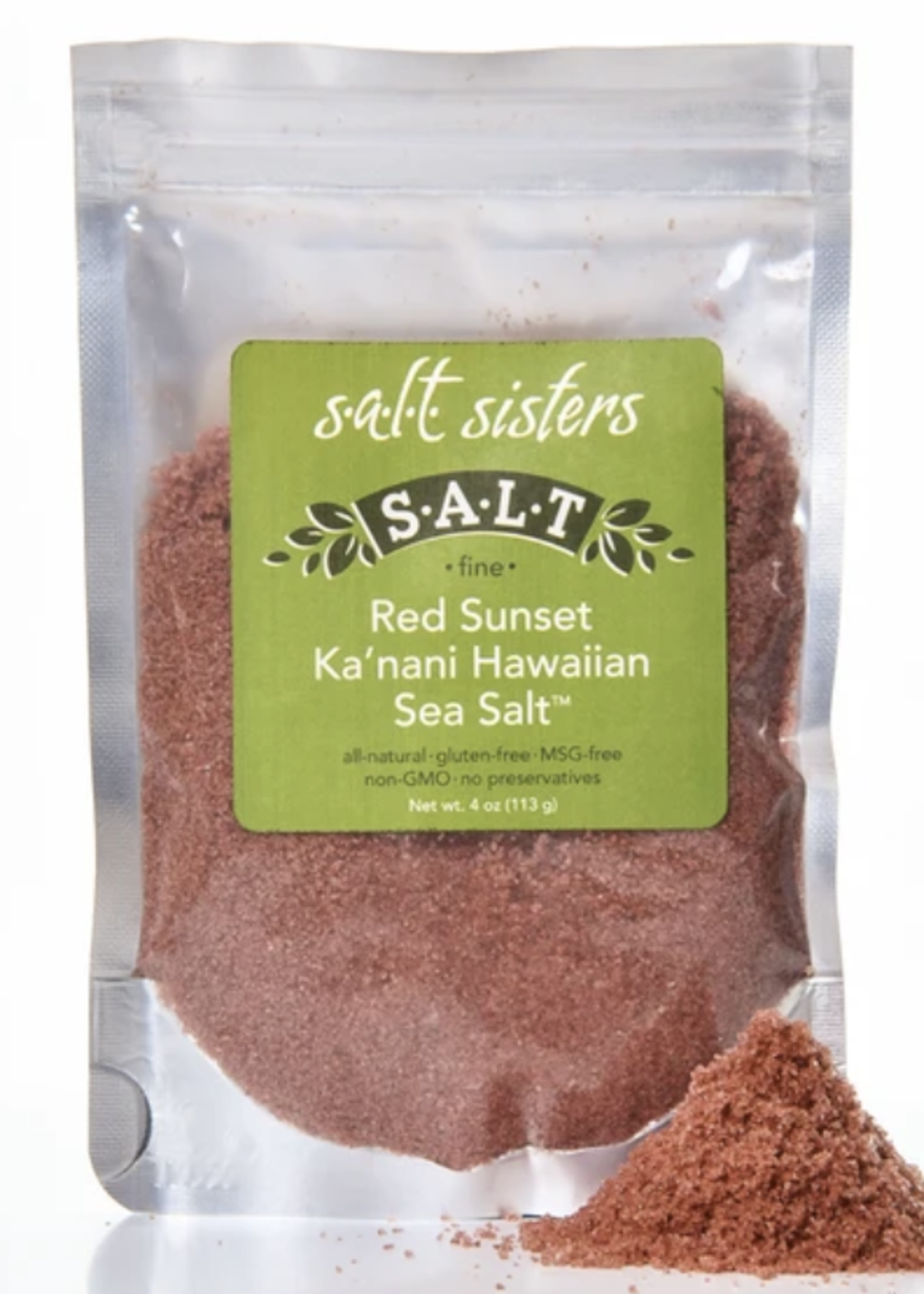 Salt Sisters Red Sunset KA'NANI Hawaiian Sea Salt, fine