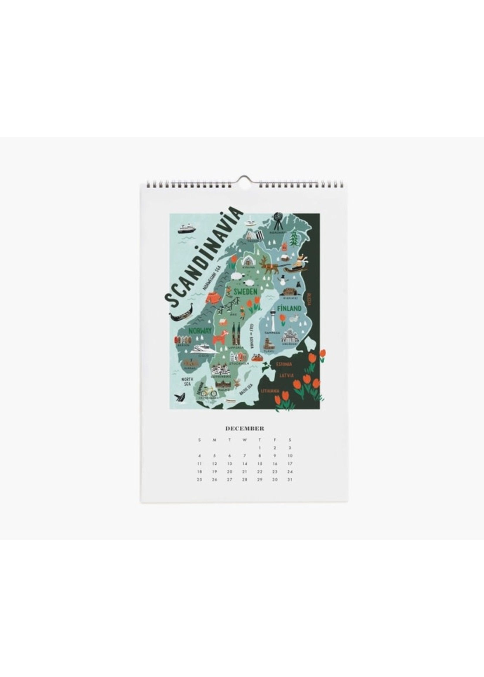 Rifle Paper 2022 World Traveler Calendar The Kitchen Table