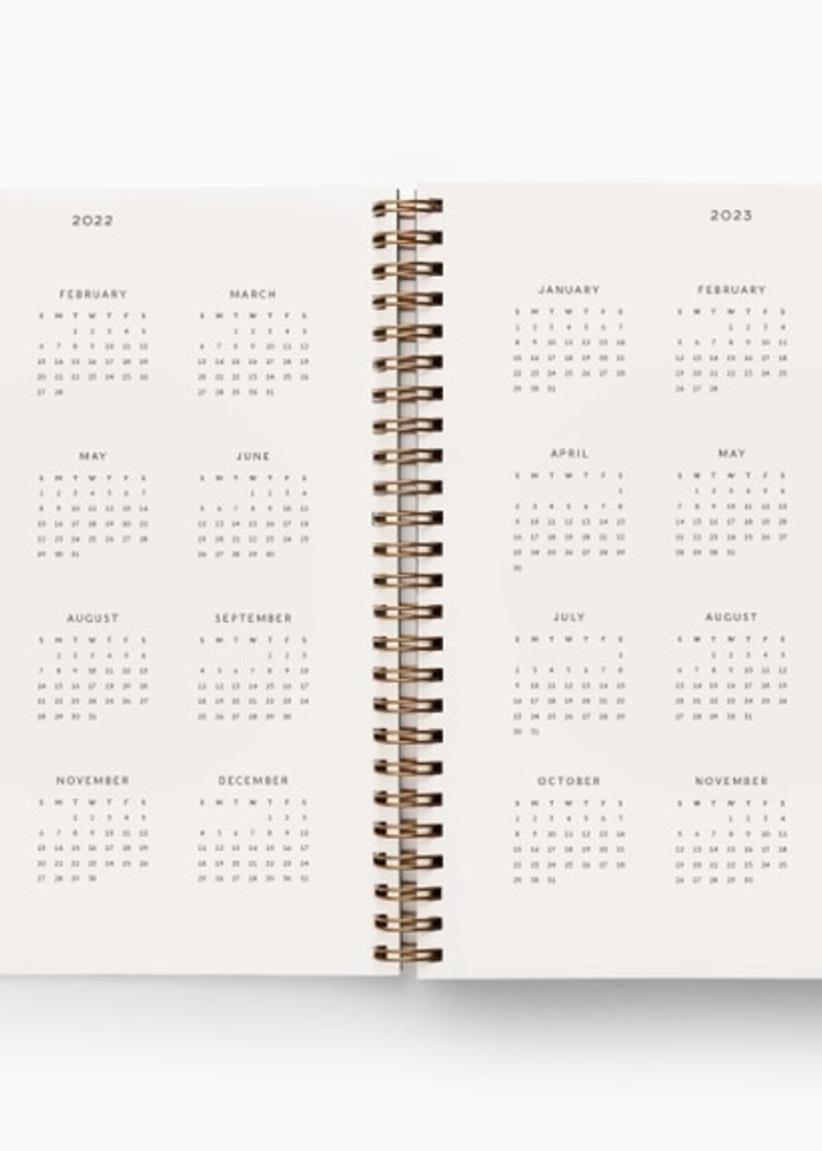 Rifle Paper Dovecote 12-month Spiral Planner