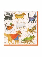 Caspari Cocktail Napkins : Pets In Costume
