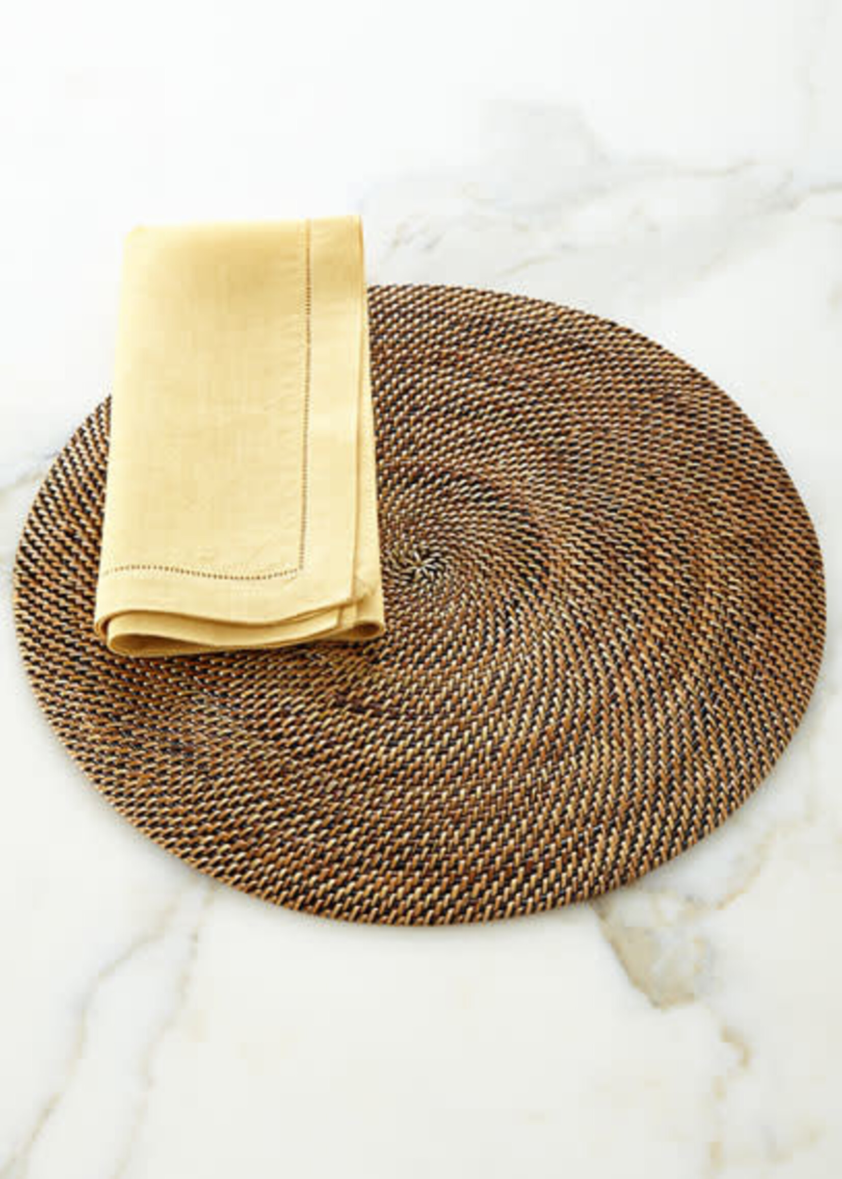 Handwoven Round Placemats Set/4