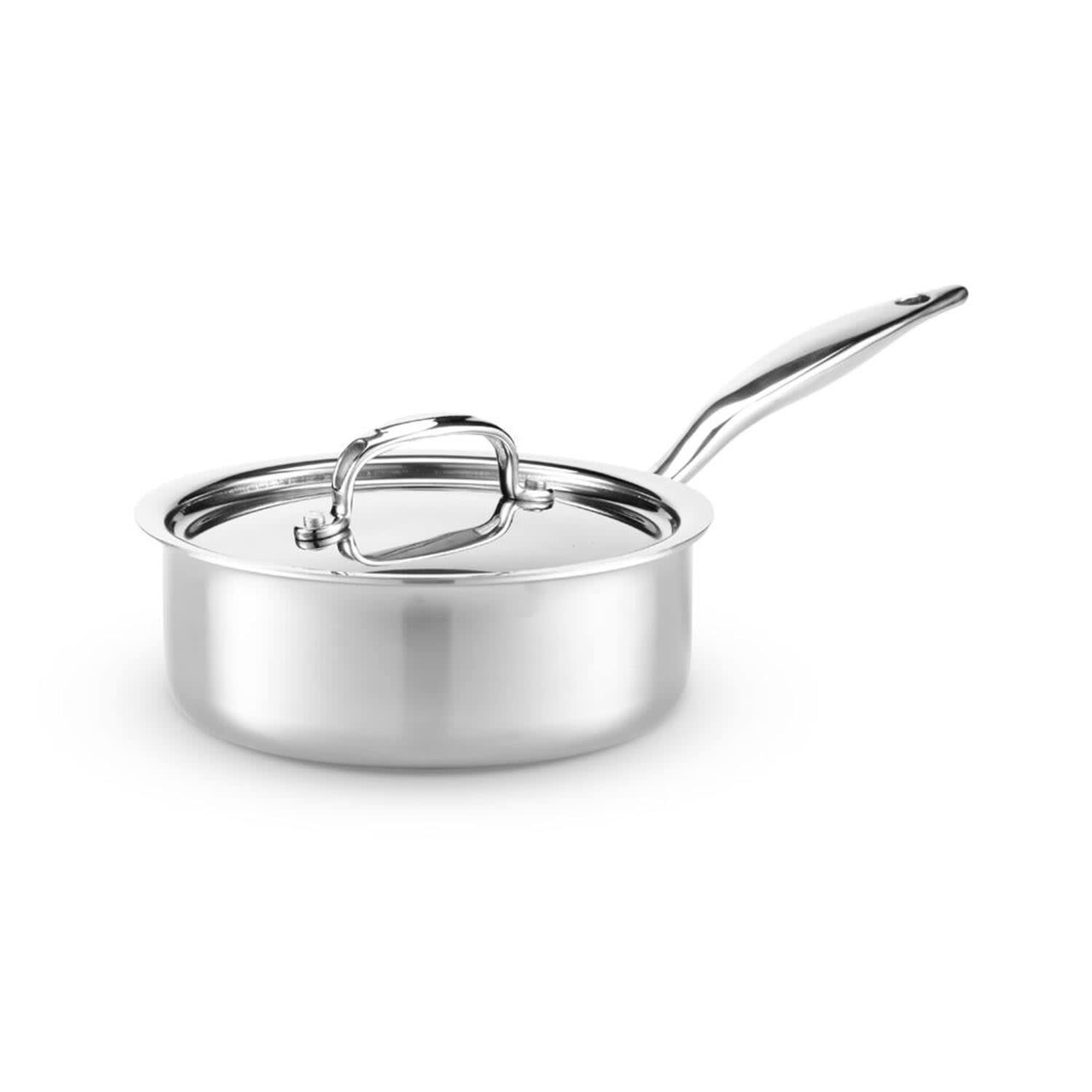 .com: Dwell Six  Hammered Silver Sauce Pans (2 Quart): Home & Kitchen