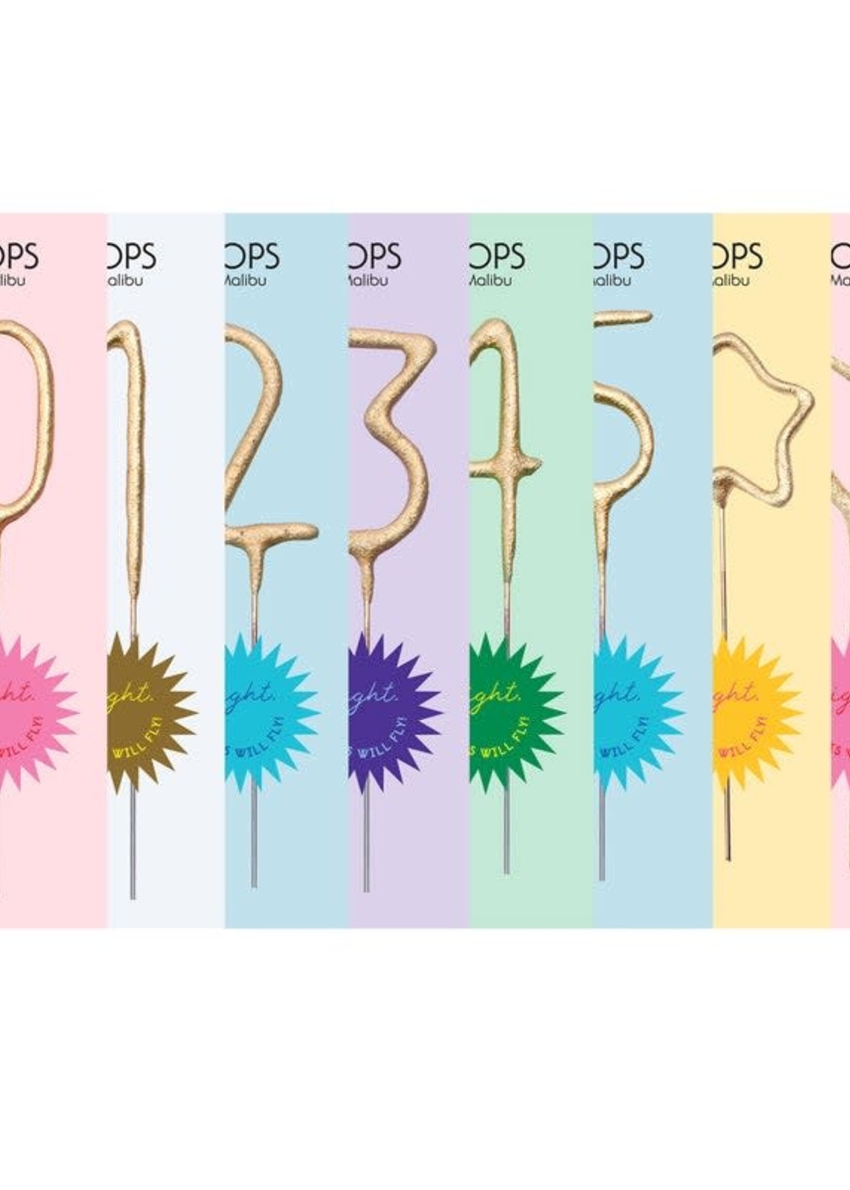 3 Mini Gold Sparkler