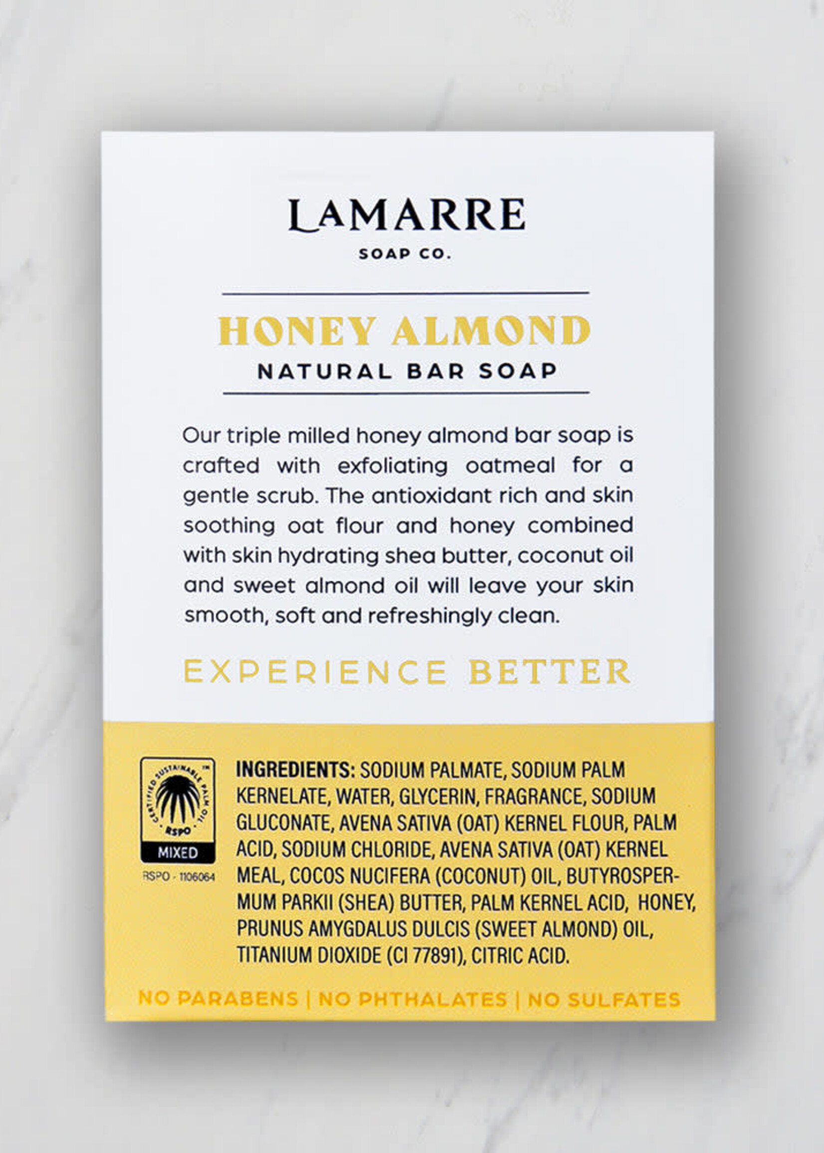 Lamarre Soap Lamarre Honey Almond Bar Soap