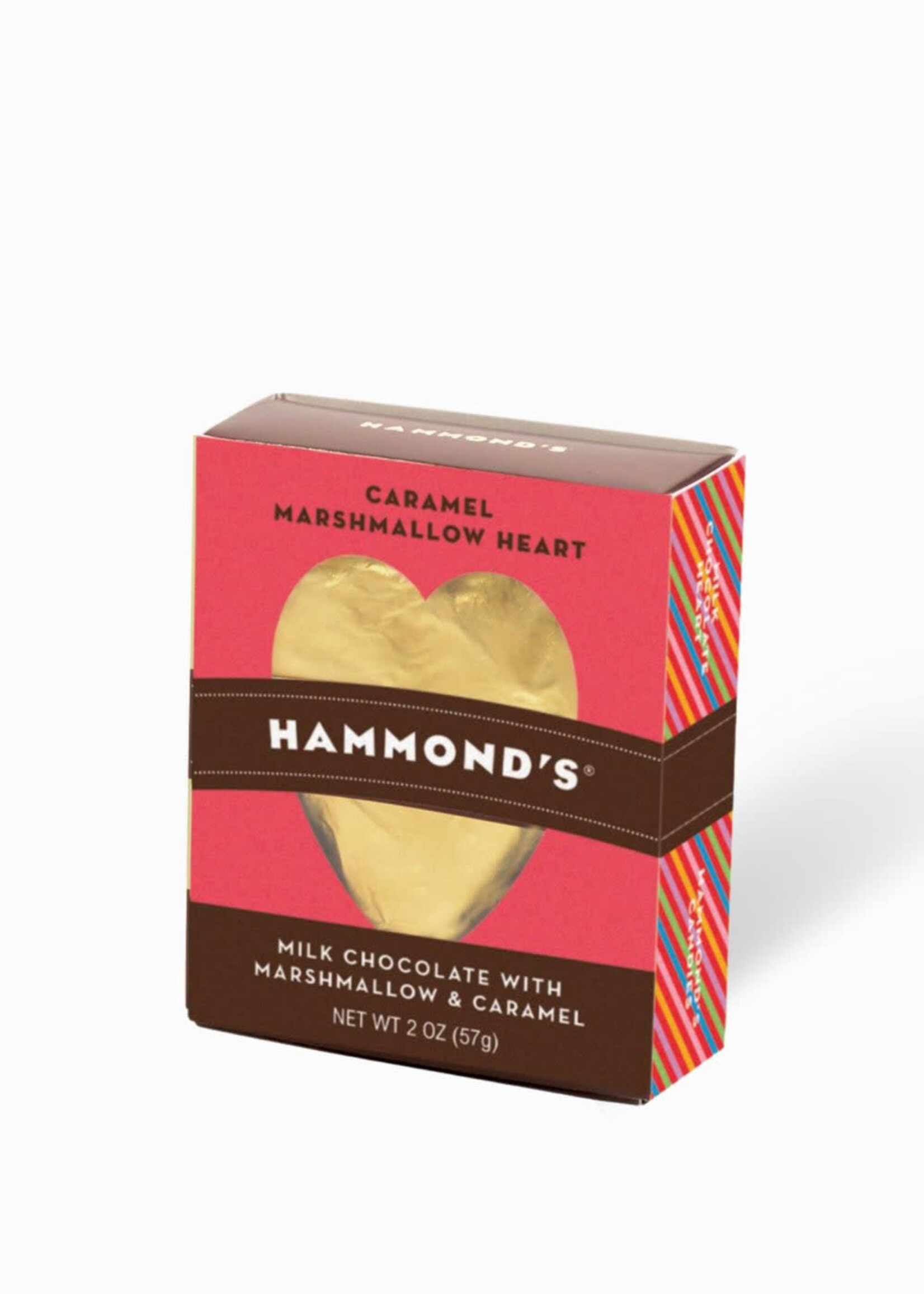 Hammond's Heart Marshmallow Caramel & Milk Chocolate 2oz