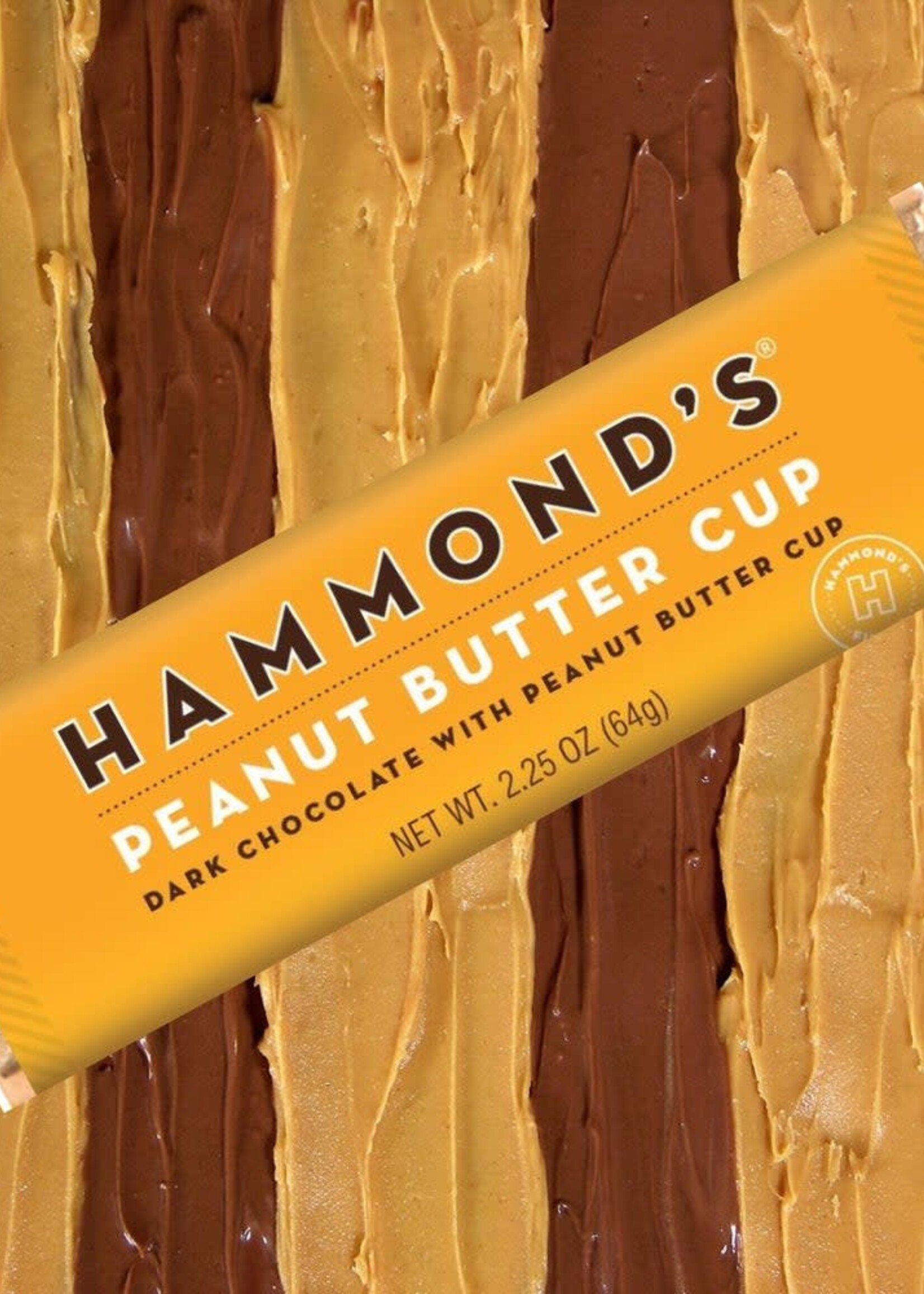 Hammond's Peanut Butter Cup Dark Chocolate Candy Bar 2.25oz