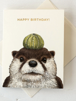 Hester & Cook Othello Otter Card "Happy Birthday"