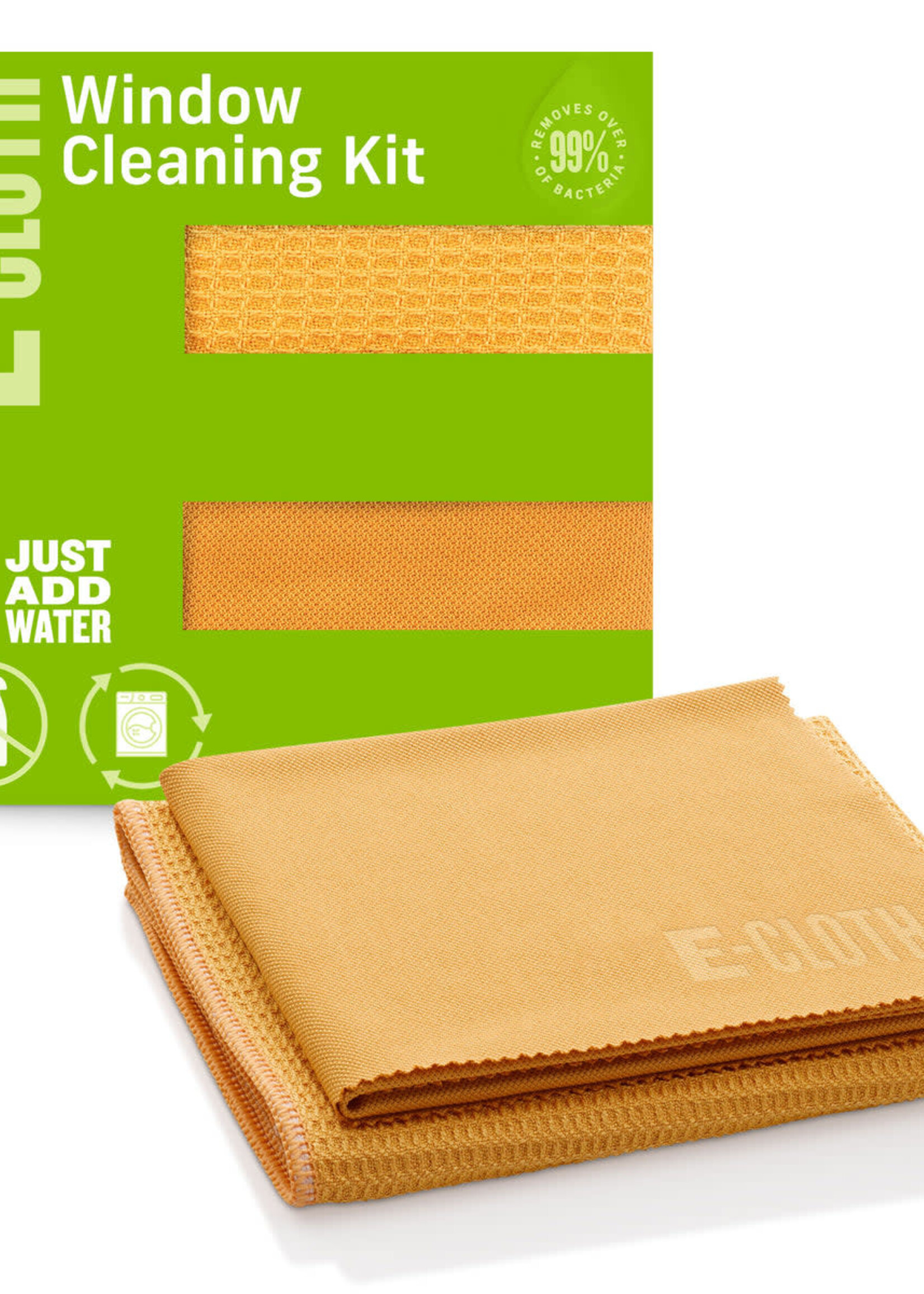 E-Cloth Window Cleaning Cloths 2 Tangerine