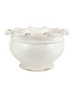 Vietri Linen Round Planter w/ Vine