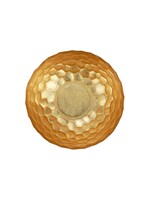 Vietri Rufolo Glass Gold Honeycomb Medium Bowl