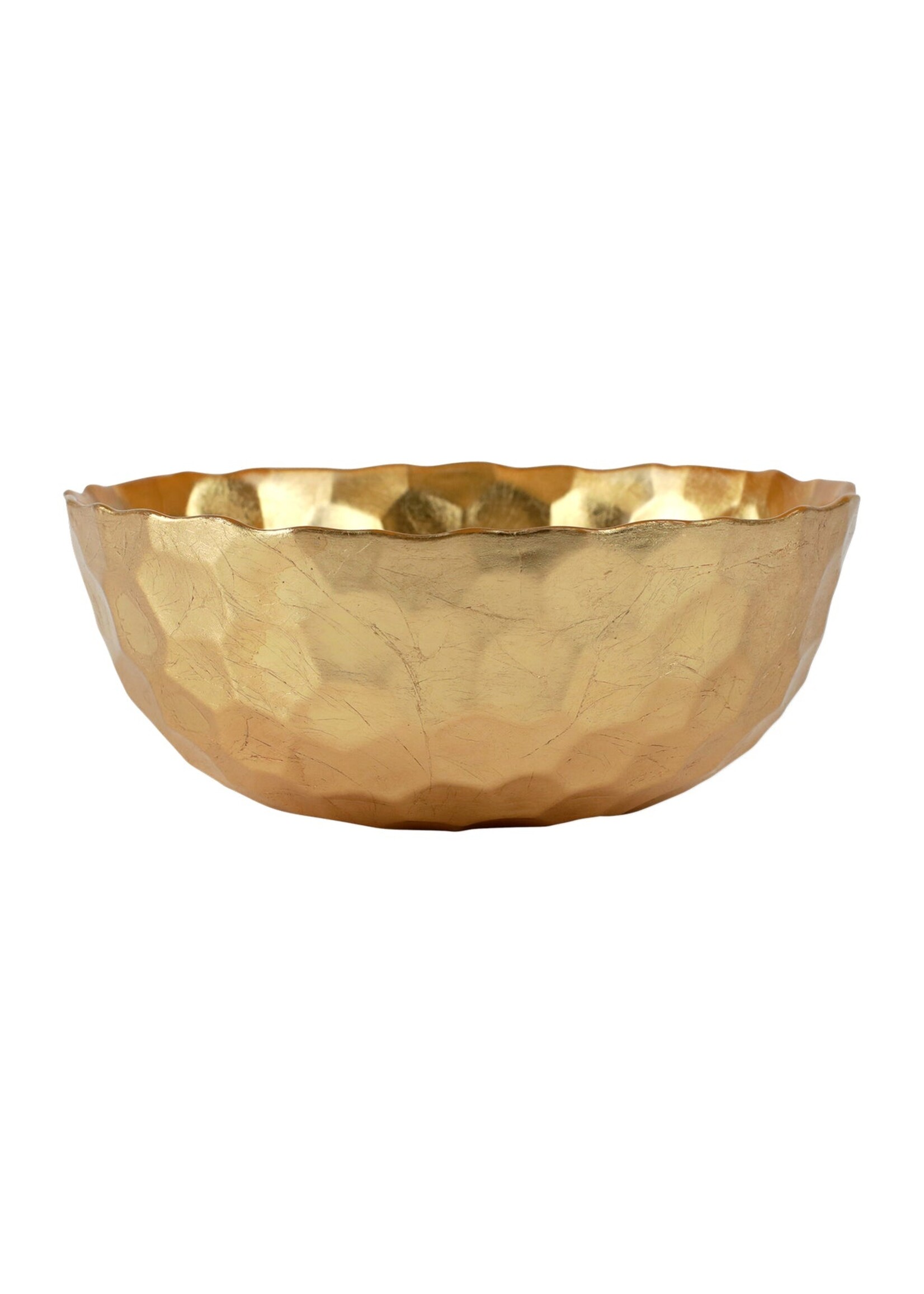Vietri Rufolo Glass Gold Honeycomb Small Bowl w/ Retired Price
