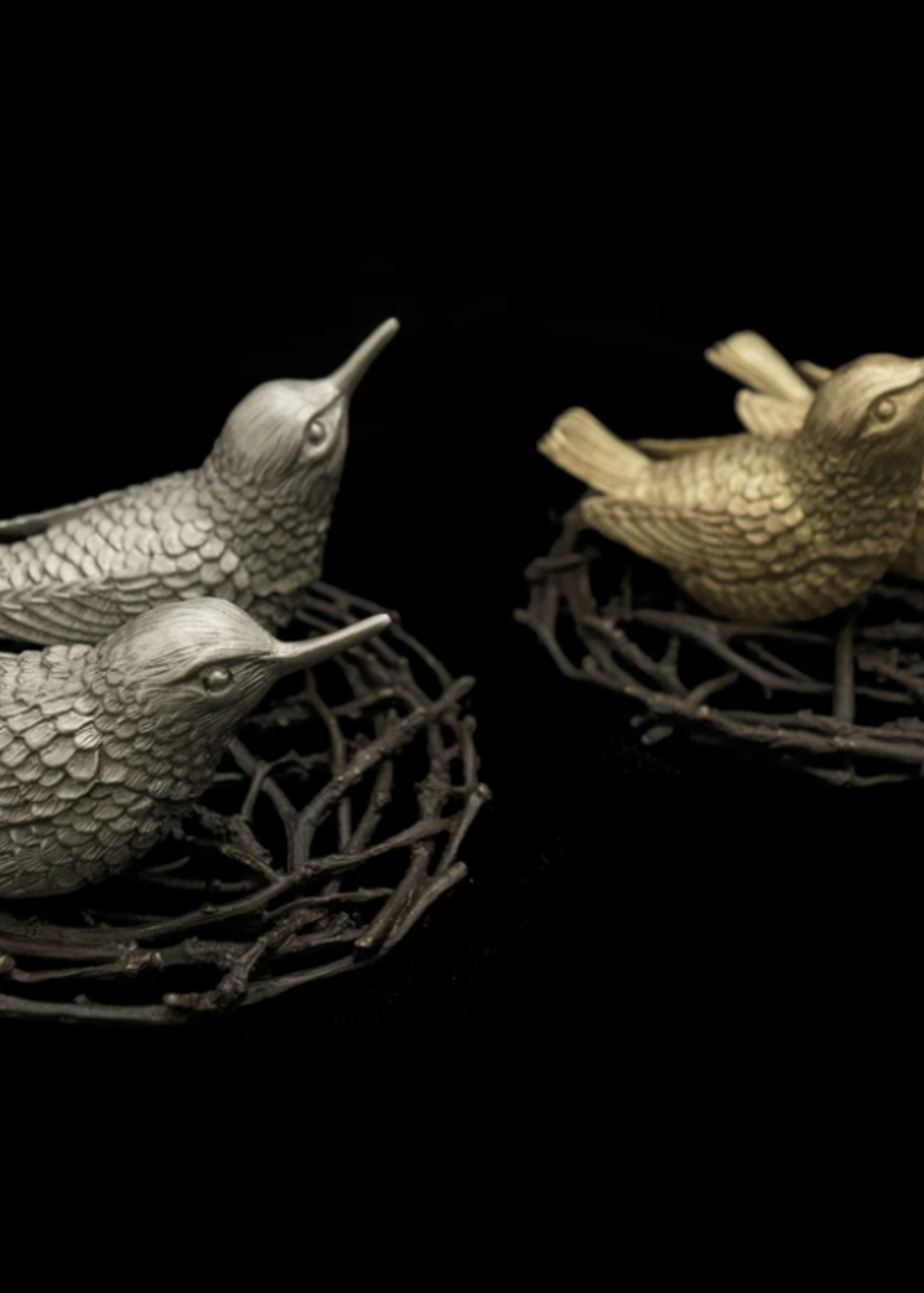 Table Art Collection Hummingbird Salt & Pepper Gold