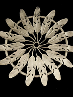 Pewter Feather Trivet