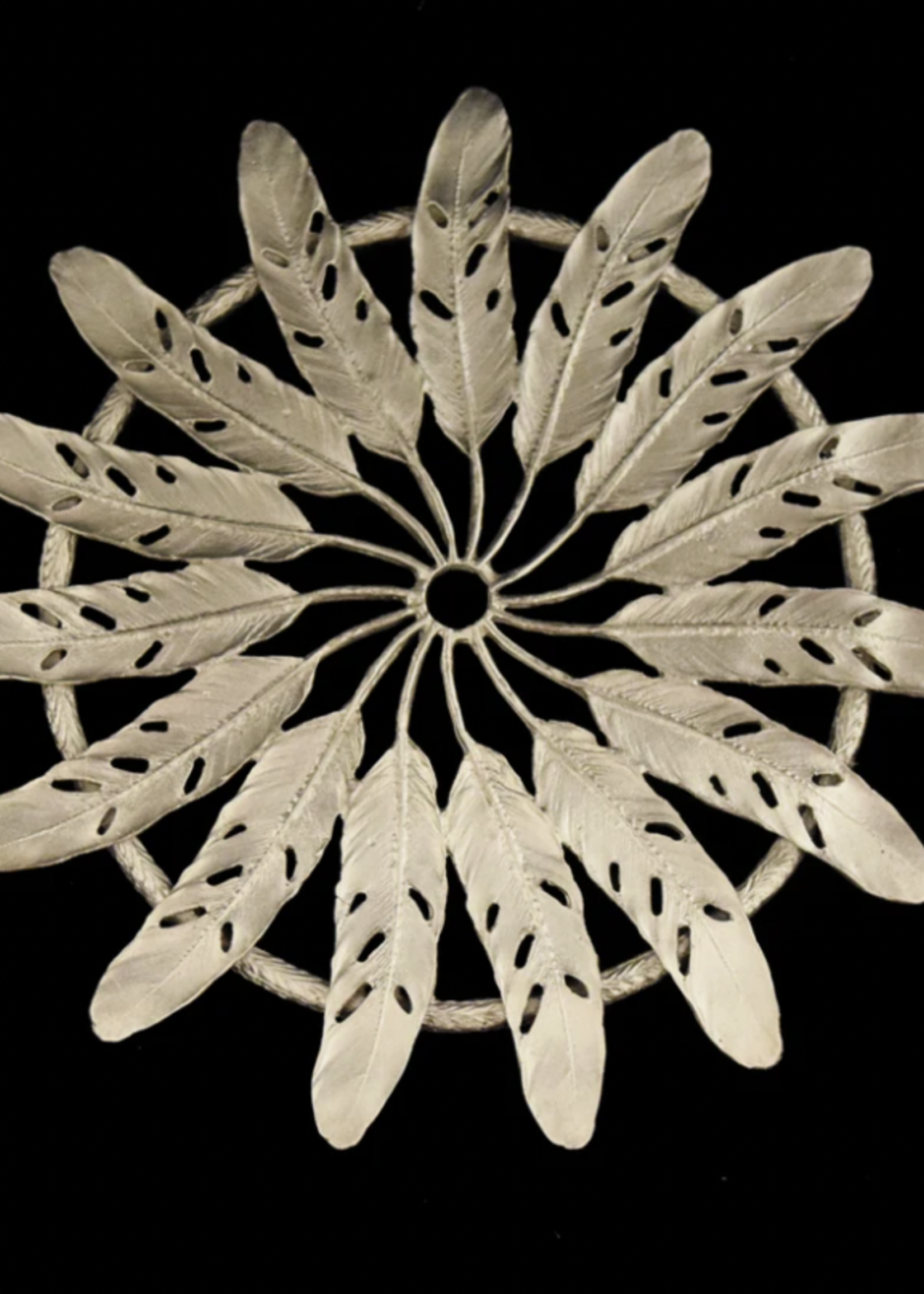 Pewter Feather Trivet