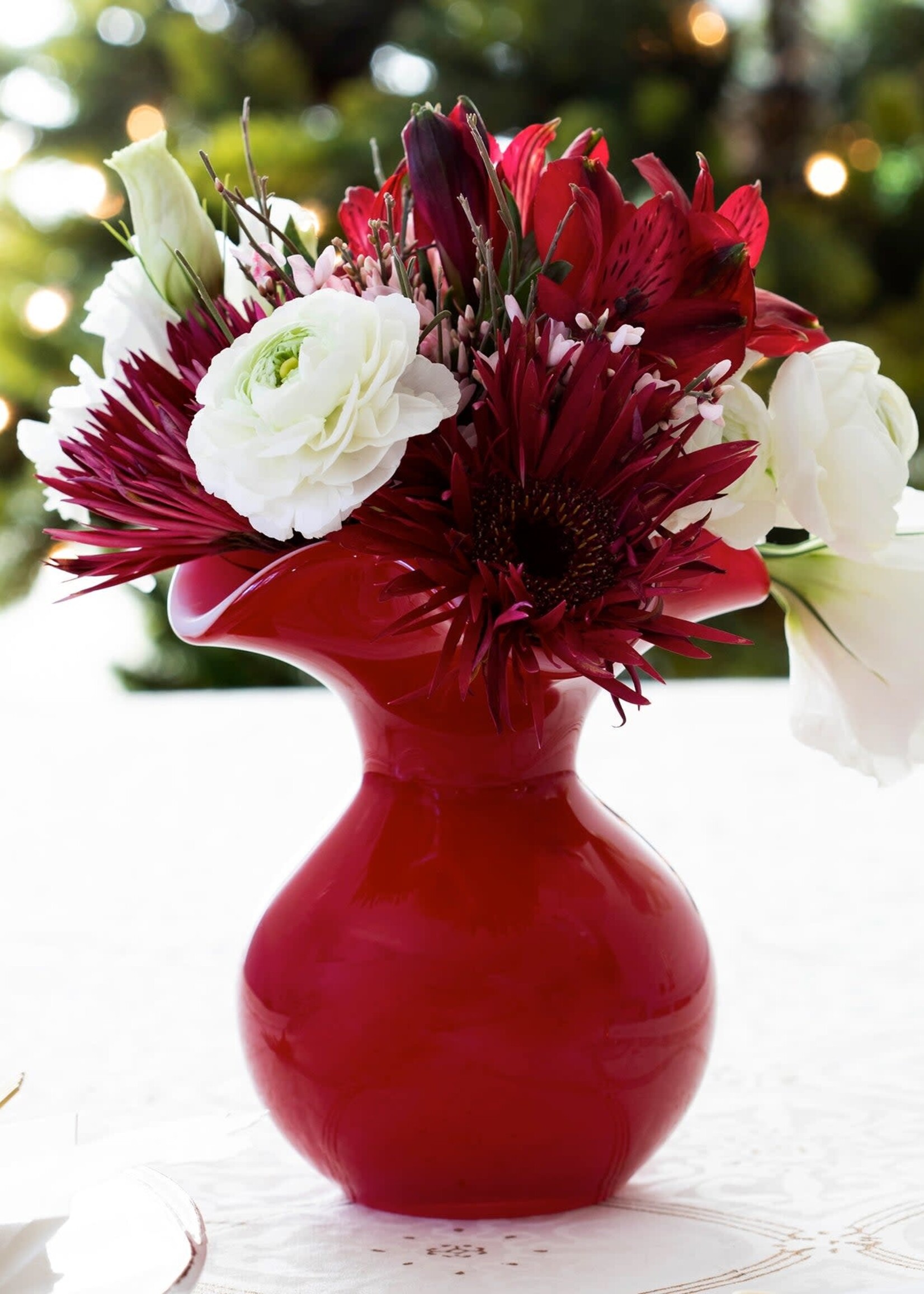 Vietri Hibiscus Vase