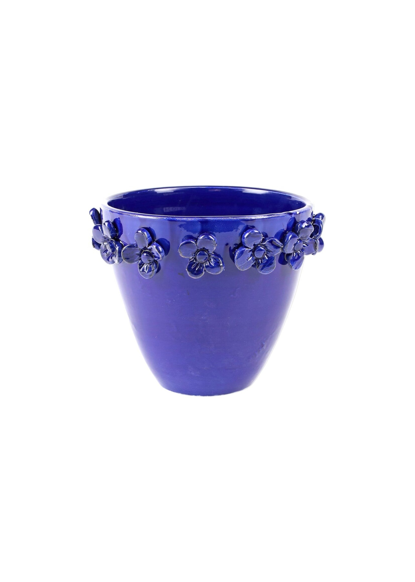 Vietri Rustic Garden Cobalt Small Cachepot Retired w/ Sale Price