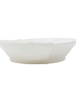 Vietri Lastra White Medium Shallow Serving Bowl