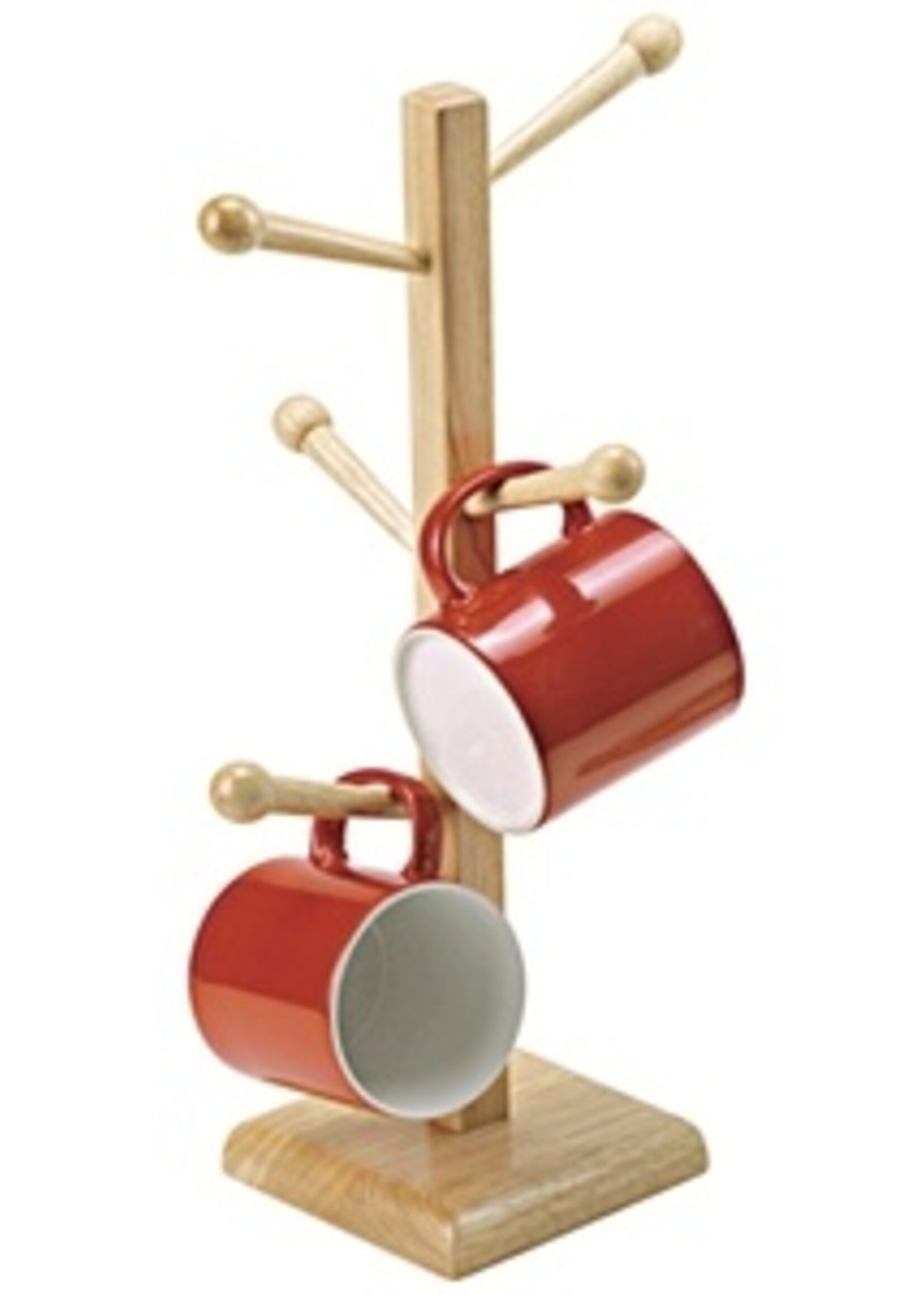 Wood Mug Tree Retired