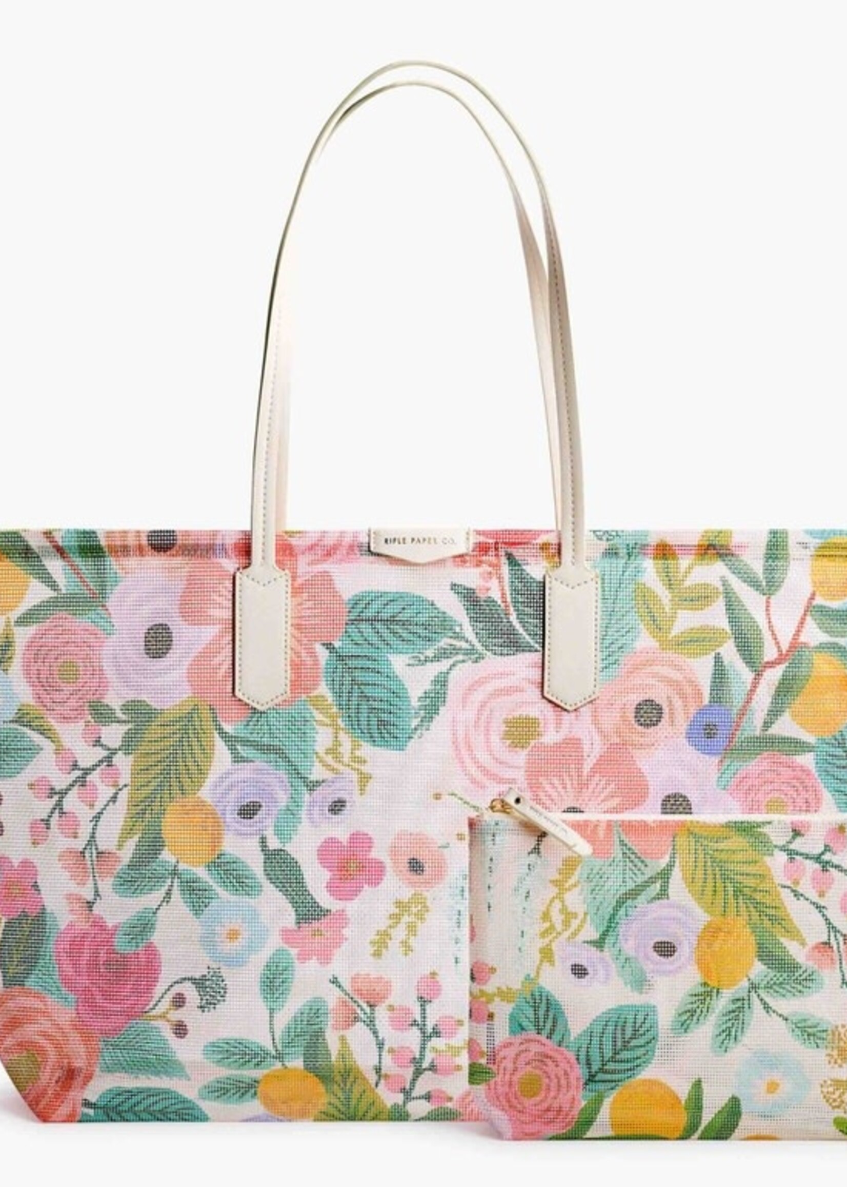 Rifle Paper Mesh Tote Garden Party