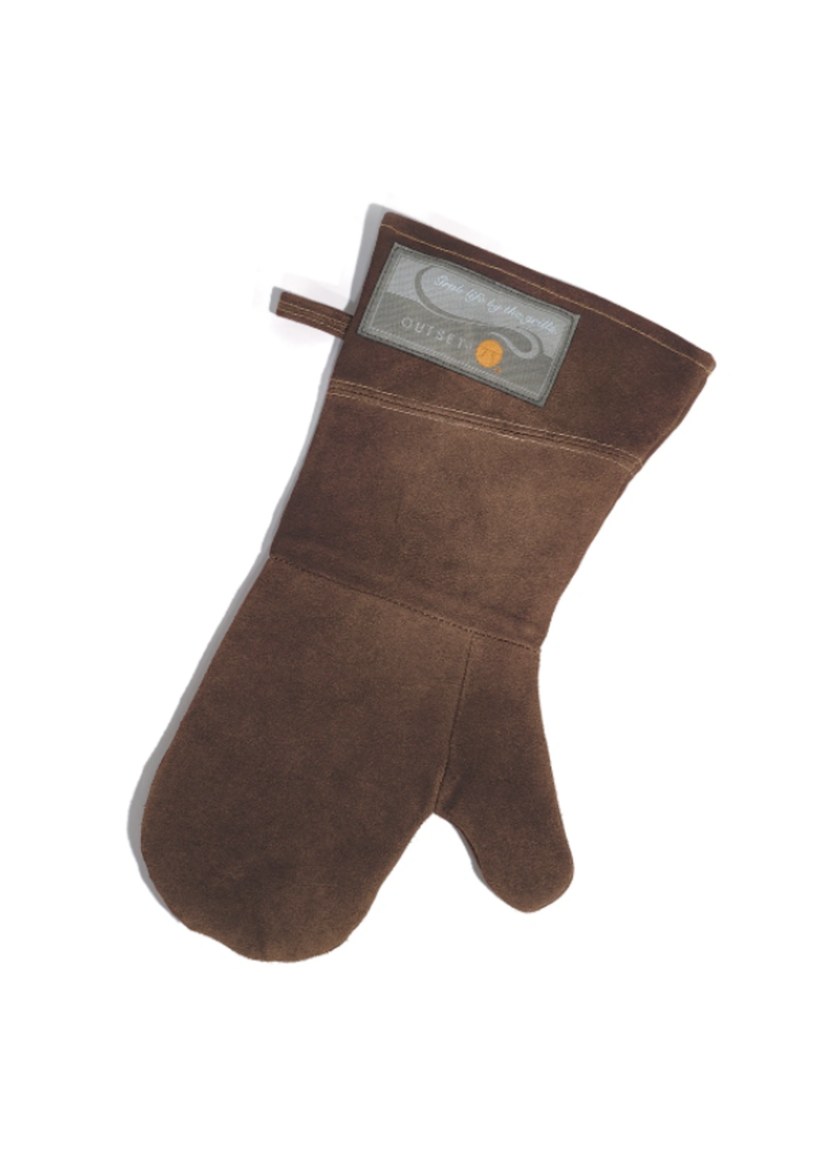 Outset Brown Leather Grill Mitt 15"