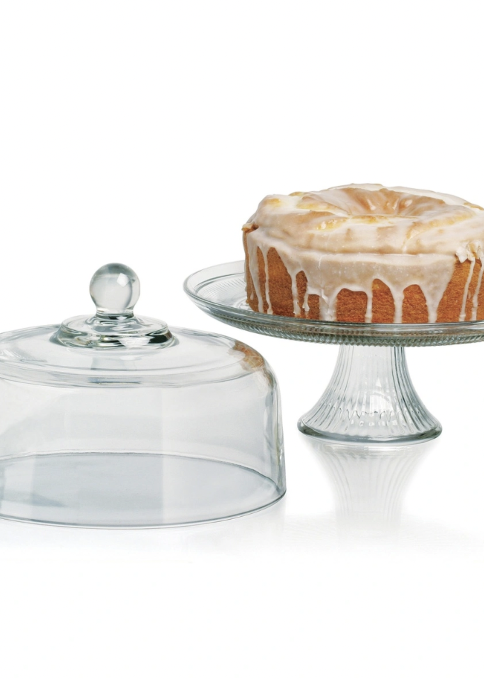 Glass Cake Stand / Punch Bowl
