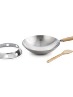 Carbon Steel Round Bottom Wok Set