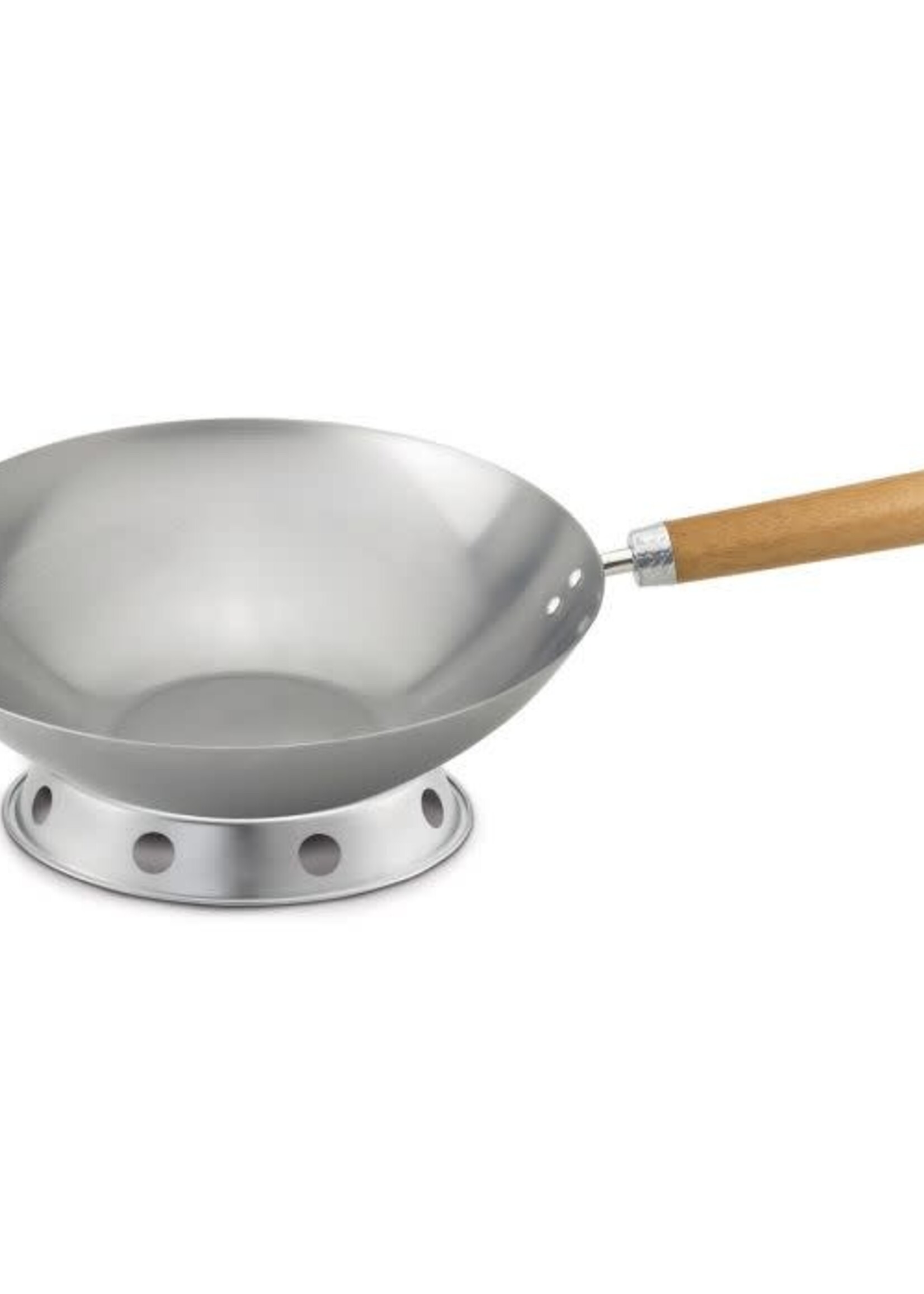 Carbon Steel Round Bottom Wok Set