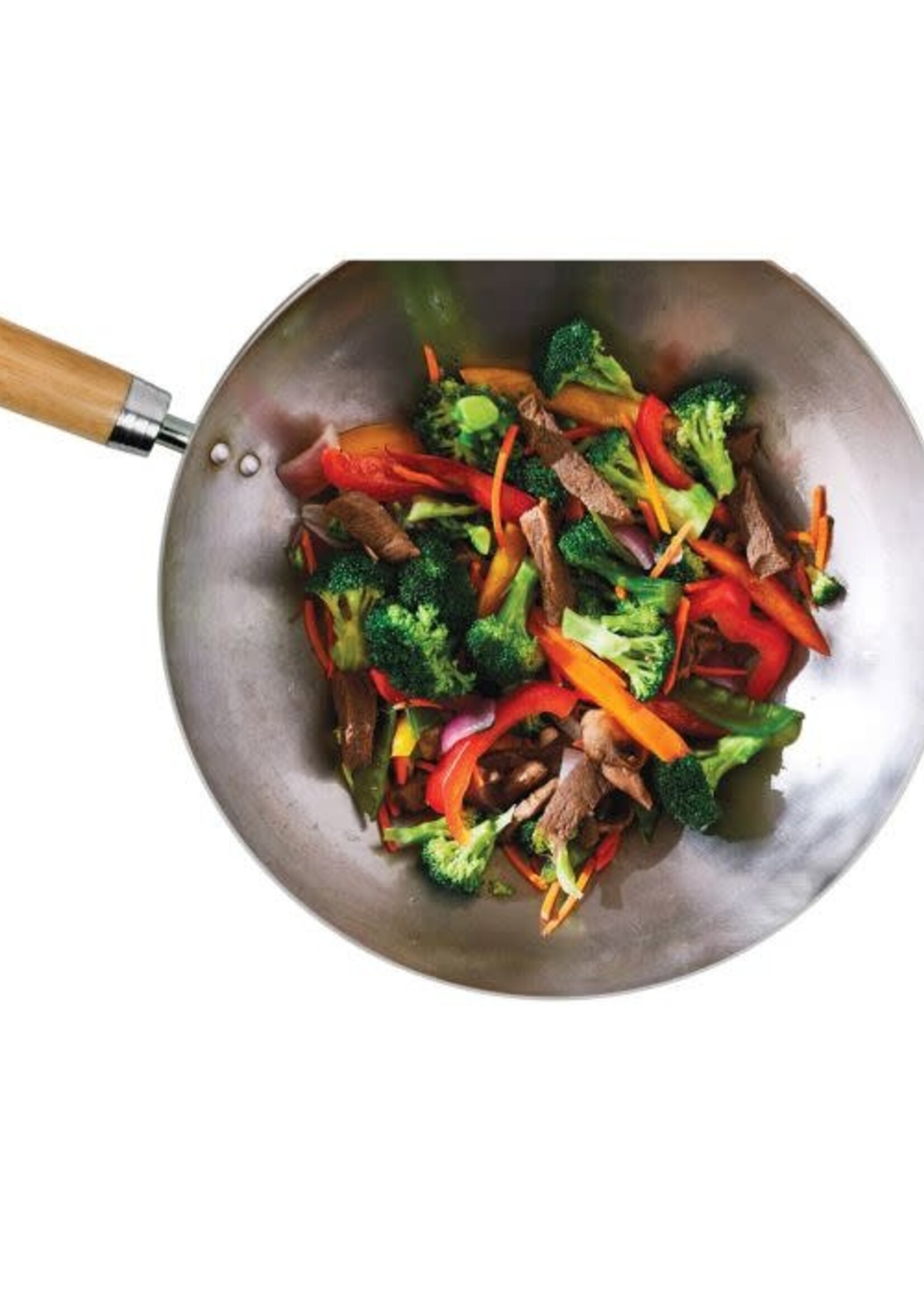 Carbon Steel Round Bottom Wok Set