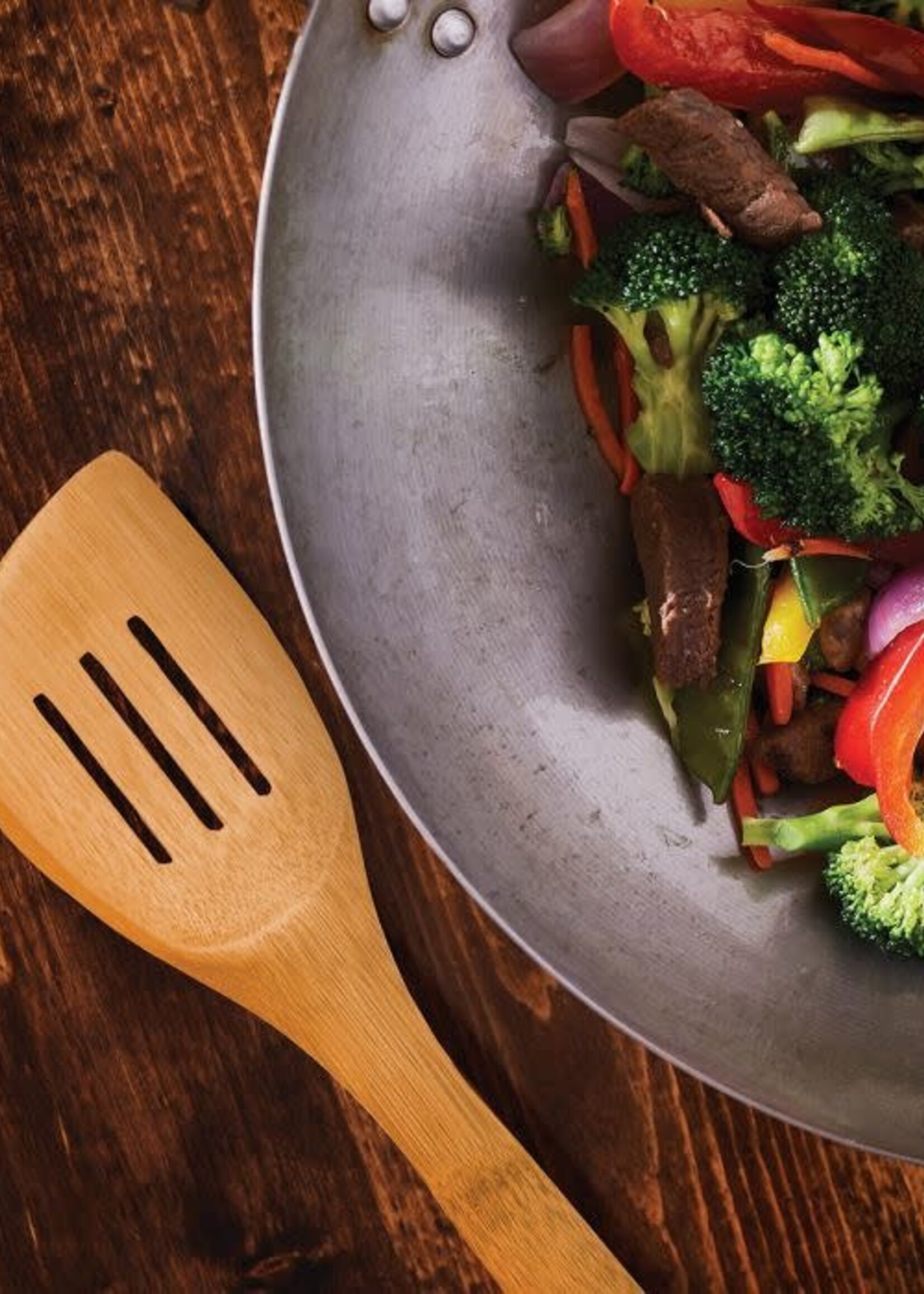Carbon Steel Round Bottom Wok Set