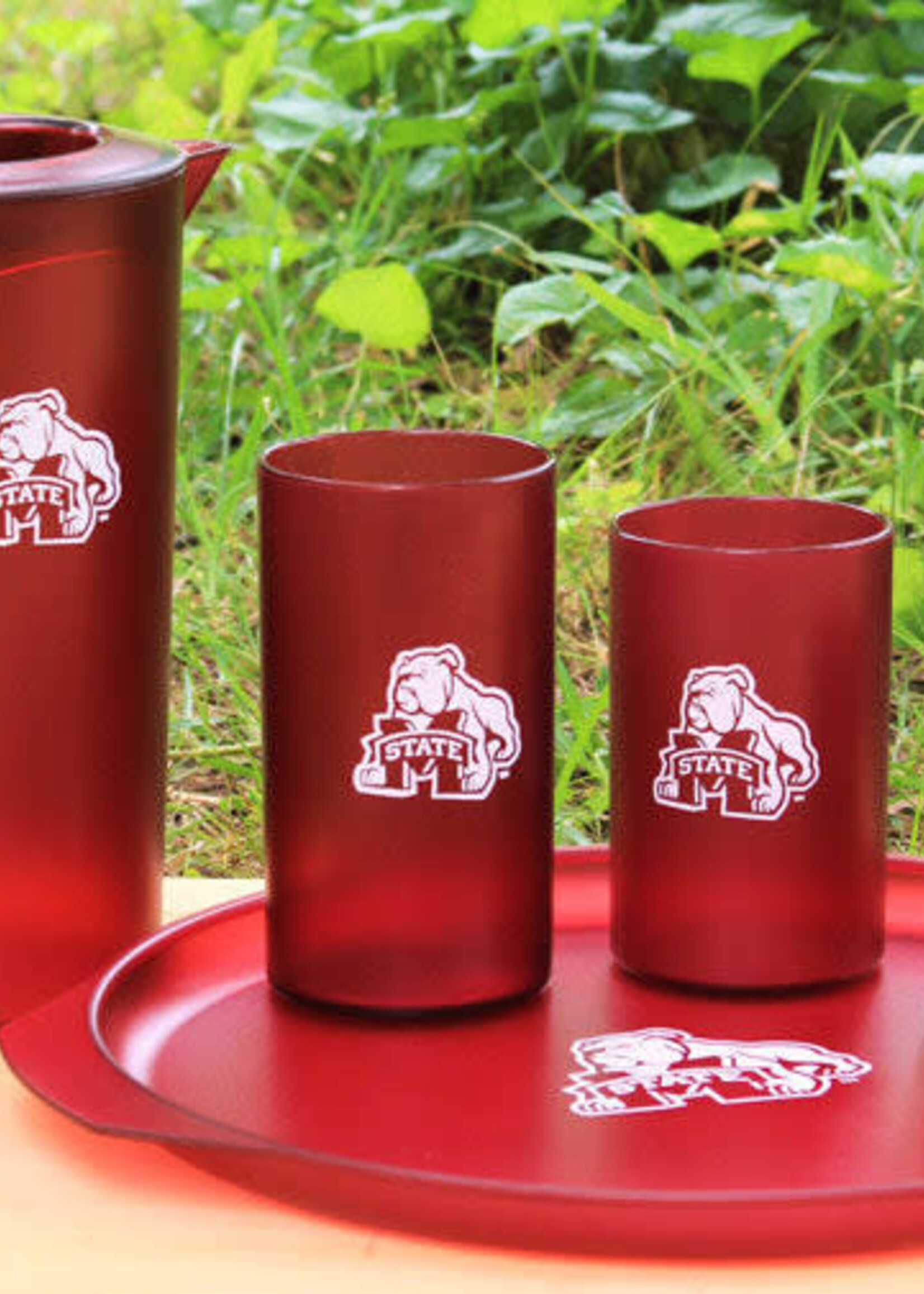 16oz. Tumblers s/4 - MS State Bulldog