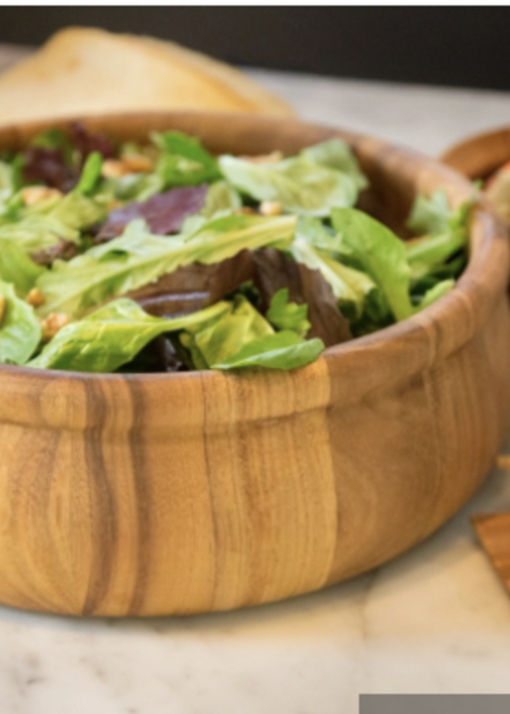 Ironwood Large Bead Rim Salad Bowl