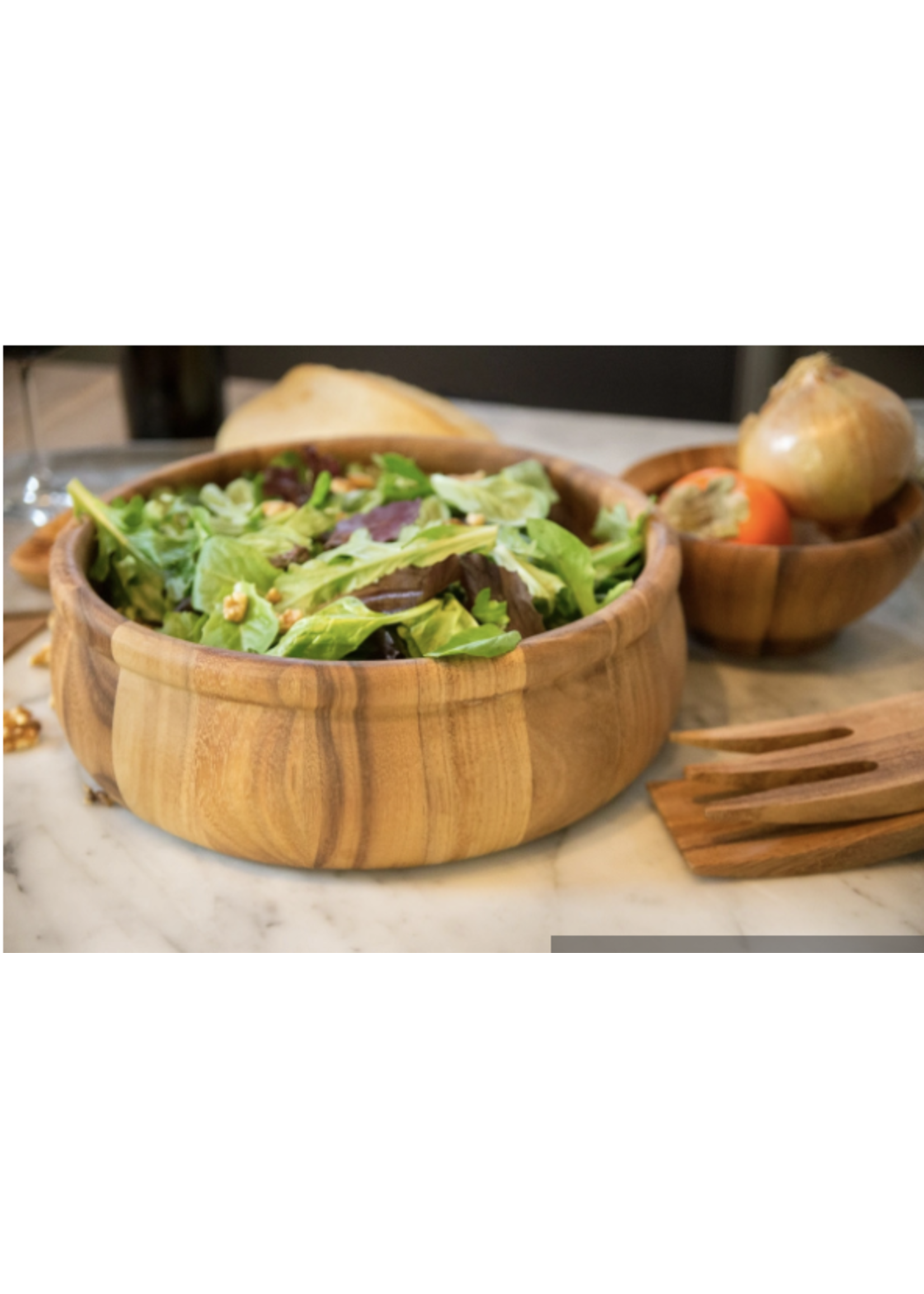 Ironwood Large Bead Rim Salad Bowl