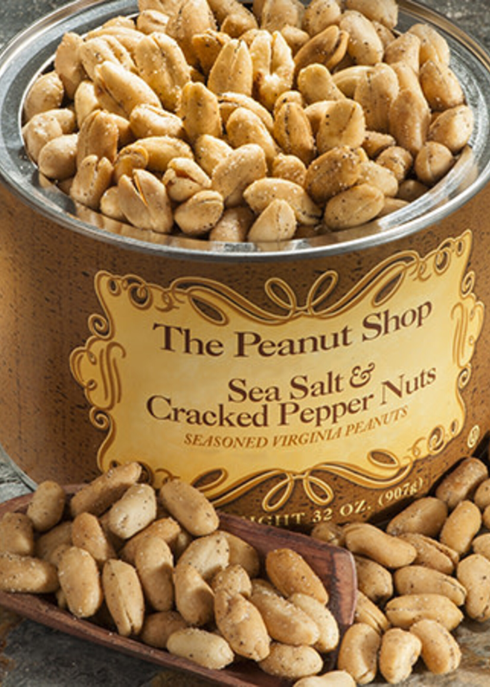 The Peanut Shop Sea Salt & Pepper Peanuts 10.5 oz