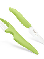 Kyocera Paring Knife and Double Edge Peeler Set Green