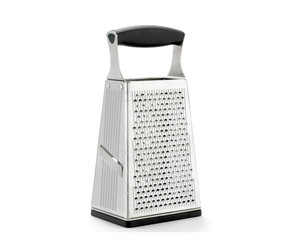 Box Grater for Kitchen, 4 Sided Box Cheese Grater, Stainless Steel