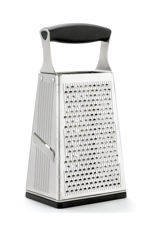 Stainless steel grater etched