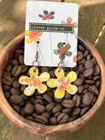 Copper Enamel Earrings