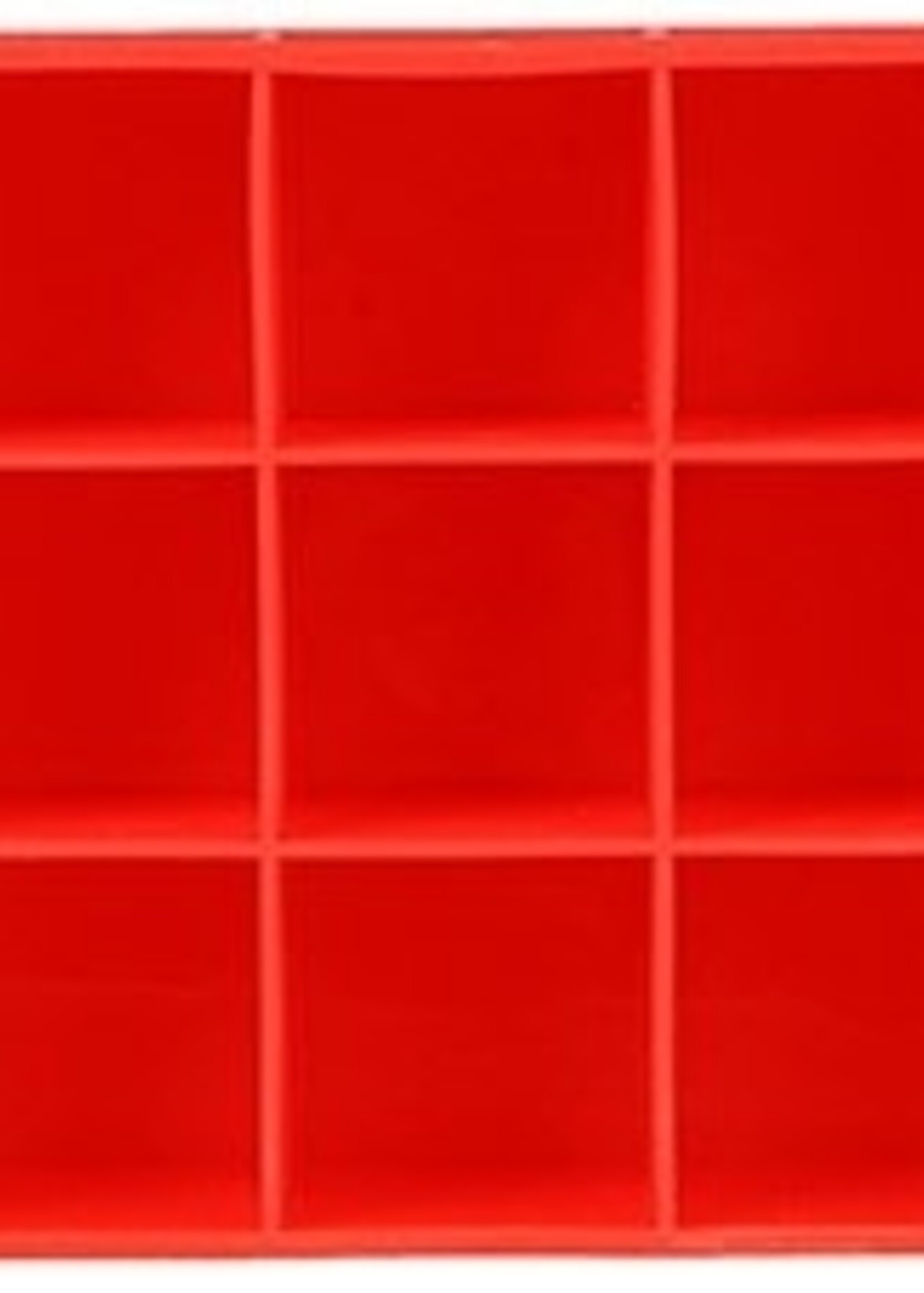 Red 2 Pack Cube Ice Tray 4.25"