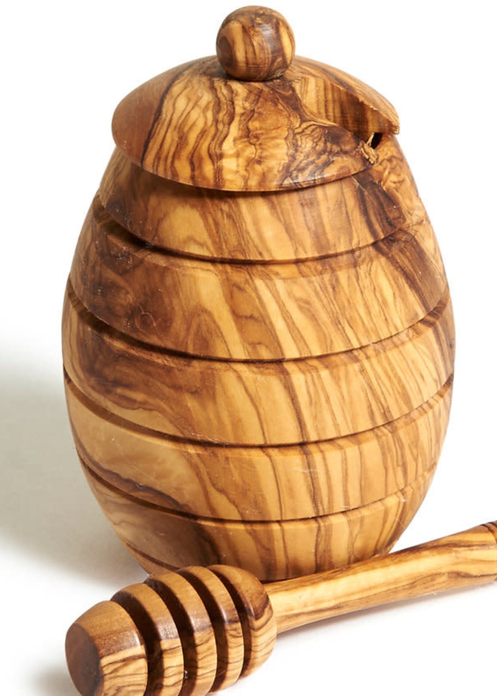 Honey Jar, Olive Wood
