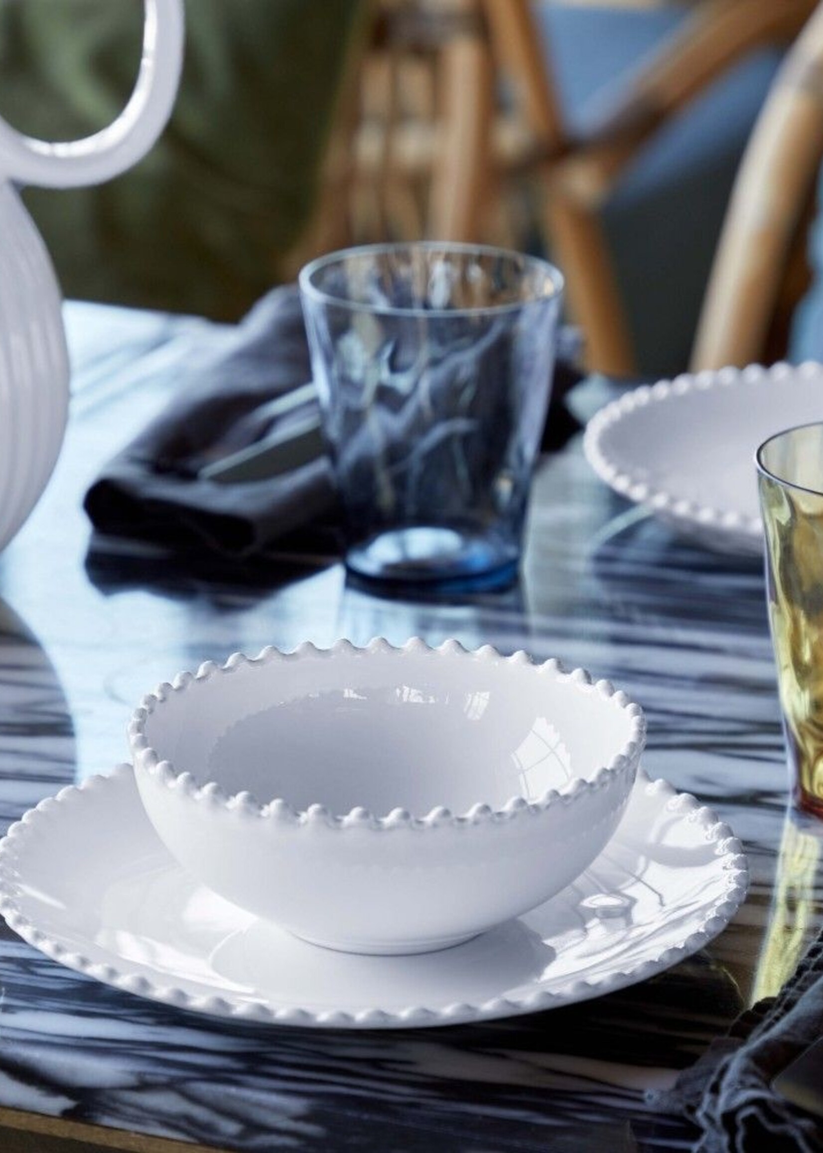 Pearl White Salad Plate