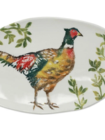 Vietri Fauna Pheasants Sall Oval Platter Retired July 2023