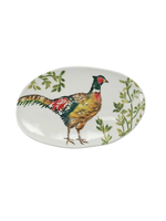 Vietri Fauna Pheasants Sall Oval Platter Retired July 2023