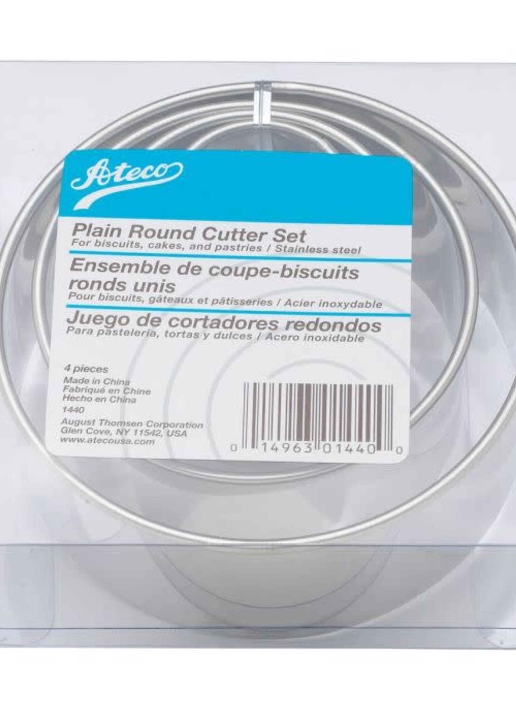 Ateco Ateco Plain Round Cutters Set