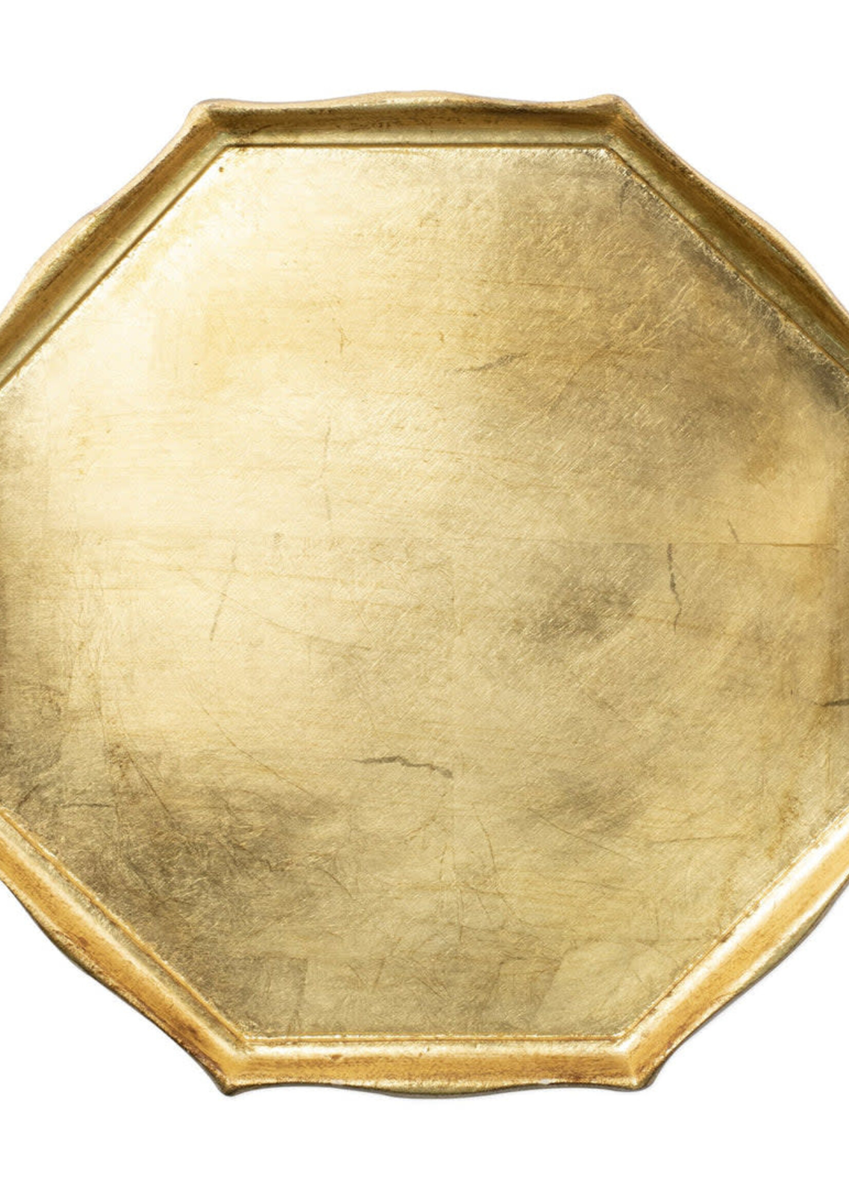 Vietri Florentine Gold Octagonal Tray